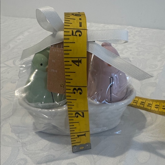 🐣Rae Dunn Pastel Bird Shakers in Basket - Picture 7 of 8